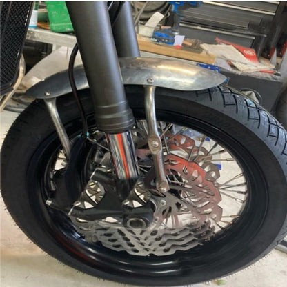 ya 23 10.7 baidi Unpainted Silver Motorcycle Short Mudguard Front Fender Mud Guard Universal 1PCS