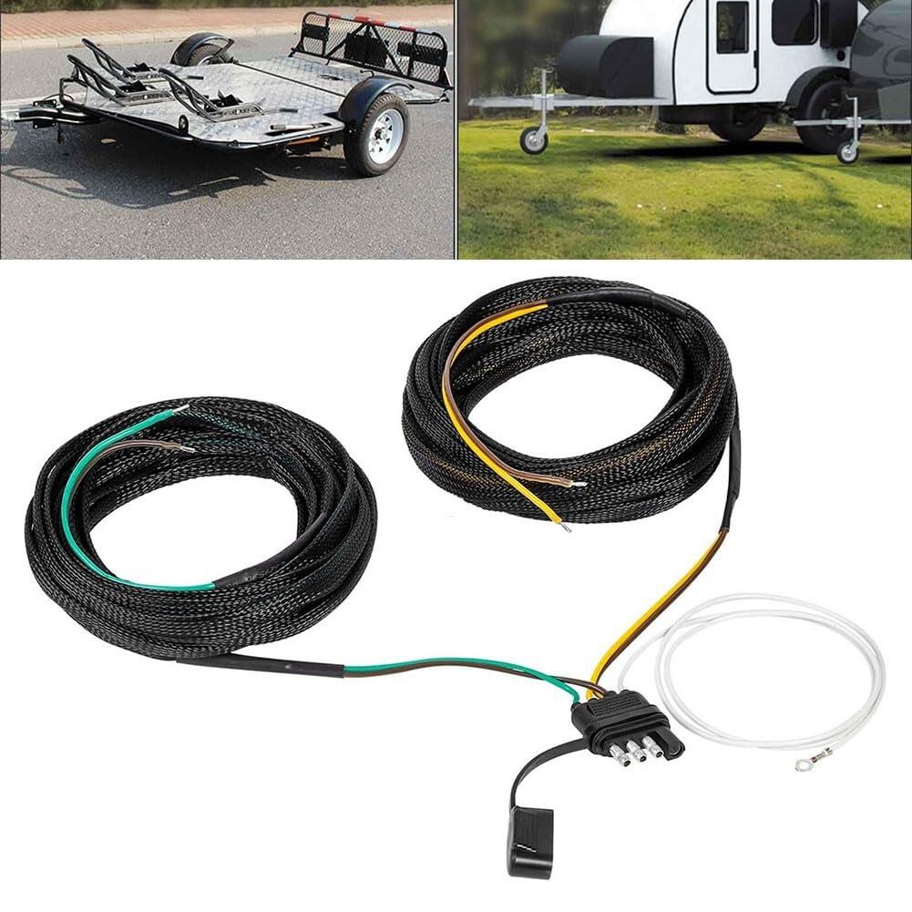ya 23 10.7 baidi NEW 18 22.9FT 4 Pin 5 WireTrailer Wiring Harness Kit Trailer Light Harness