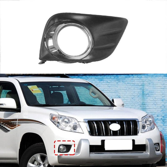 ya 4 8.8 1P right bumper fog lamp protective cover with chrome for Toyota Prado LC150 10-12