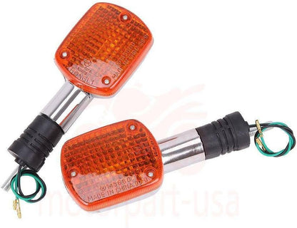 ya 4 8.24 baidi 2x Turn Signal Blinker Lights for Honda Shadow 500 VT500C Rebel CA250 CMX250