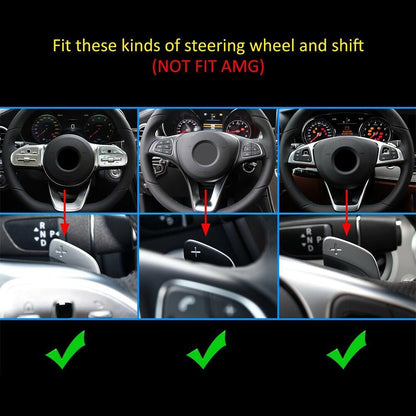 ya 5 8.24 baidi Fit for Benz A/B/C/E/S/G/V-Class Red Steering Wheel Shift Paddle Shifter Extension