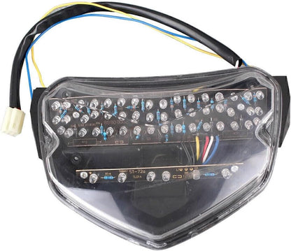 ya 5 8.24 baidi LED Clear Tail Light w/Turn Signal Fit for Suzuki 2004 2005 GSXR 600 750 K4