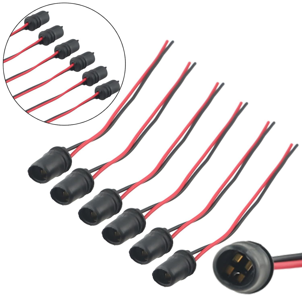 ya 23 10.7 baidi 10pcs Rubber/W5W Car Auto Light Bulb Round Socket Lamp-Holder Base Connector