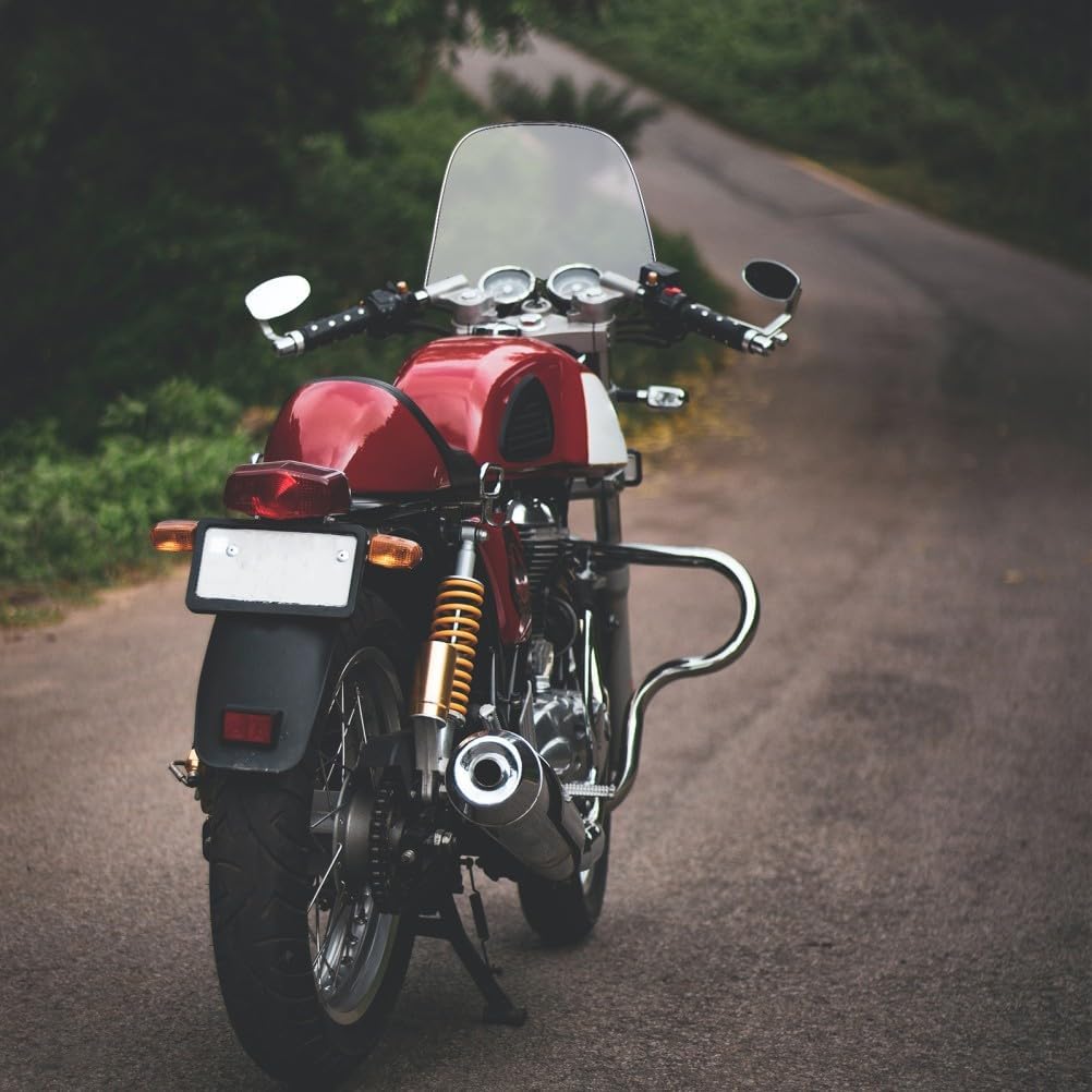 ya 2 8.15 Motorcycle Windshield Glass Clear Windscreen Protector 41 x 32 x 37 cm