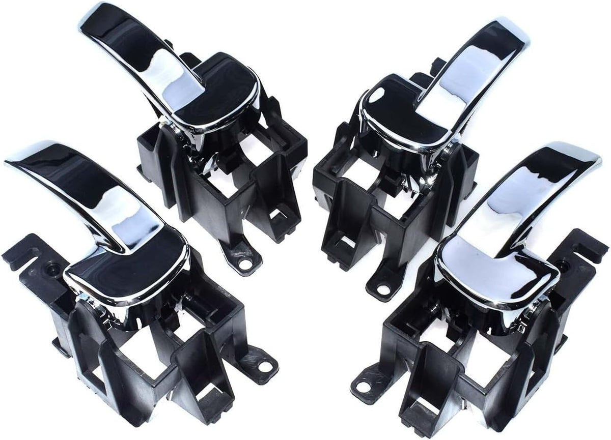 ya 4 8.14 Interior Door Handle 4 Piece Set for Nissan Pathfinder R51 Navara 2005-2009