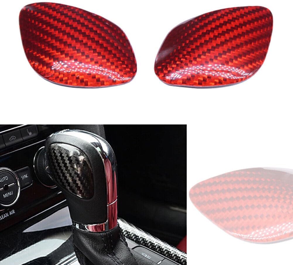 ya 4 8.14 Fit for VW for VW for Golf MK7 CC for Jetta Carbon Fiber Car Shift Knob Badge Emblem