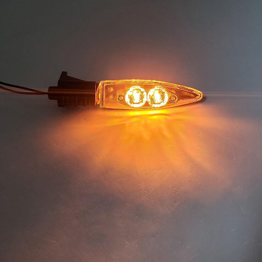 ya 13 9.15 baidi Front LED Turn Signal Indicator Light Clear Lens Fit for BMW HP4 S1000R S1000RR Pair