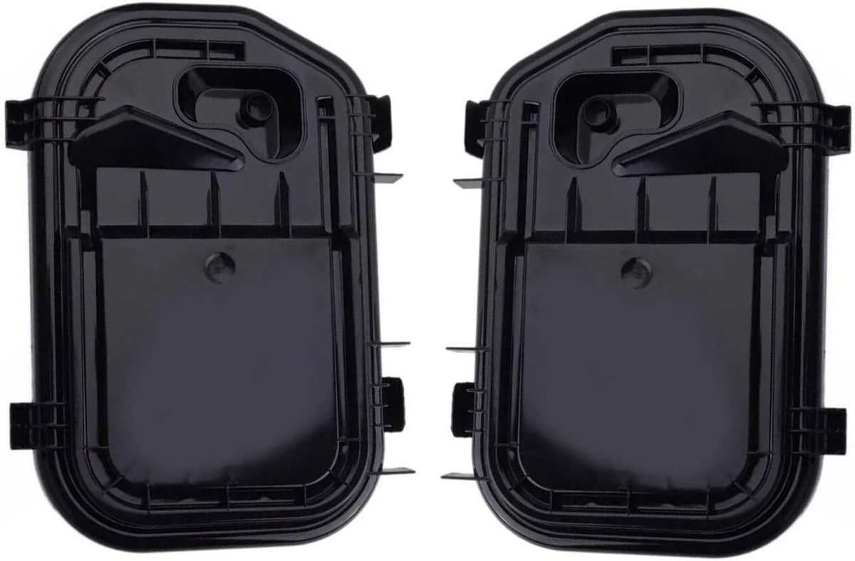 ya 9 10.24 Pair L&R Headlight Cover Cap Set For 2005-11 for Audi for A6 Quattro S6 4F0941158 Black