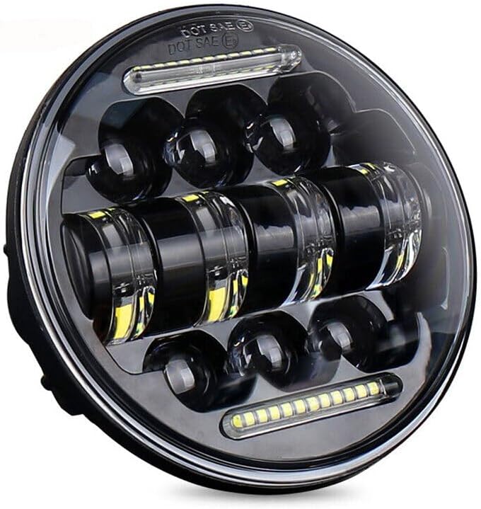 ya 4 8.24 baidi 5.75 5-3/4 Zoll LED Motorrad Hi/Lo Scheinwerfer f¨¹r Harley Sportster Schwarz
