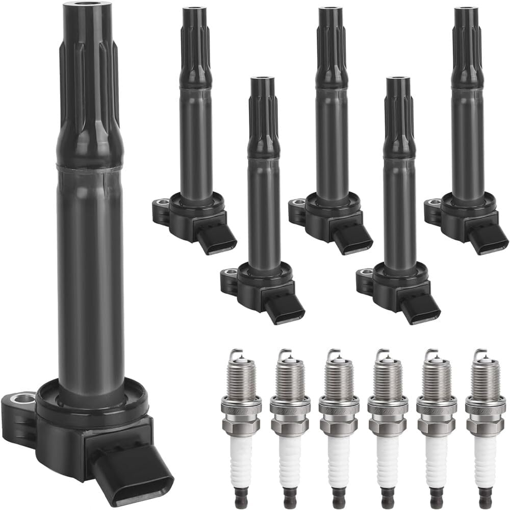 ya 9 10.24 6-pack ignition coils + 6-pack Platinum TT spark plugs for Toyota for Lexus Camry