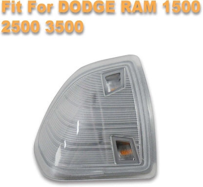 ya 11 9.14 baidiLeft Amber LED Side Mirror Turn Signal Light Clear for Dodge for Ram 1500 2500 3500