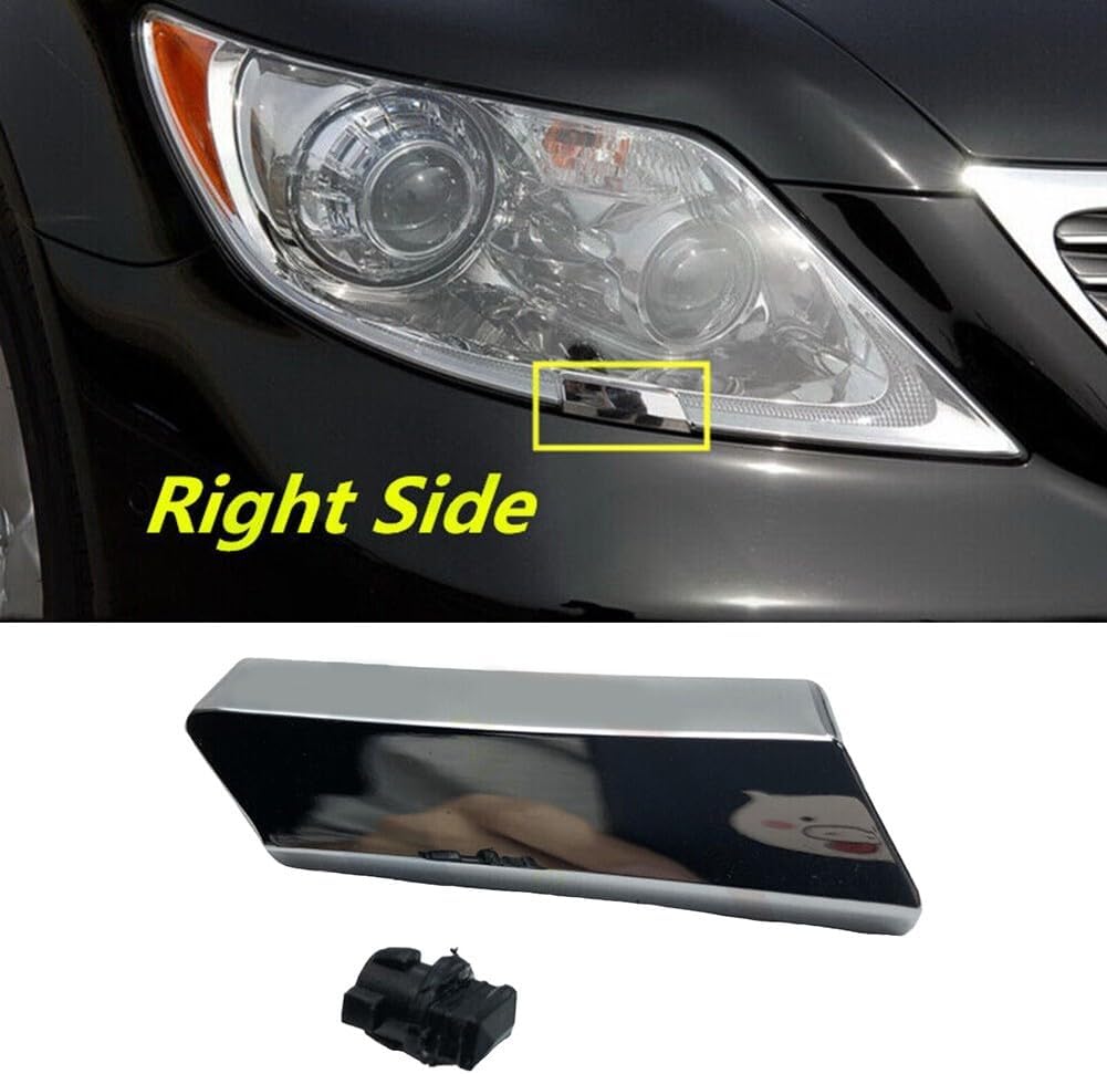 ya 4 8.14 2Pcs for Lexus LS460 2007-2009 Right Headlight Washer Nozzle Cover 85208-50030