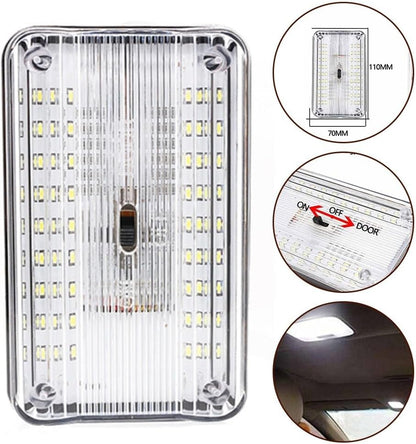ya 4 8.24 baidi Long lasting 12V Dome Light Lamp with 36 LEDs ON/OFF Switch Energy Saving