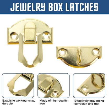ya 26 10.21 baidi 20pcs Retro Wooden Cabinet Buckle Latch Alloy Panel Buckle Hasp Packing Box Hasp