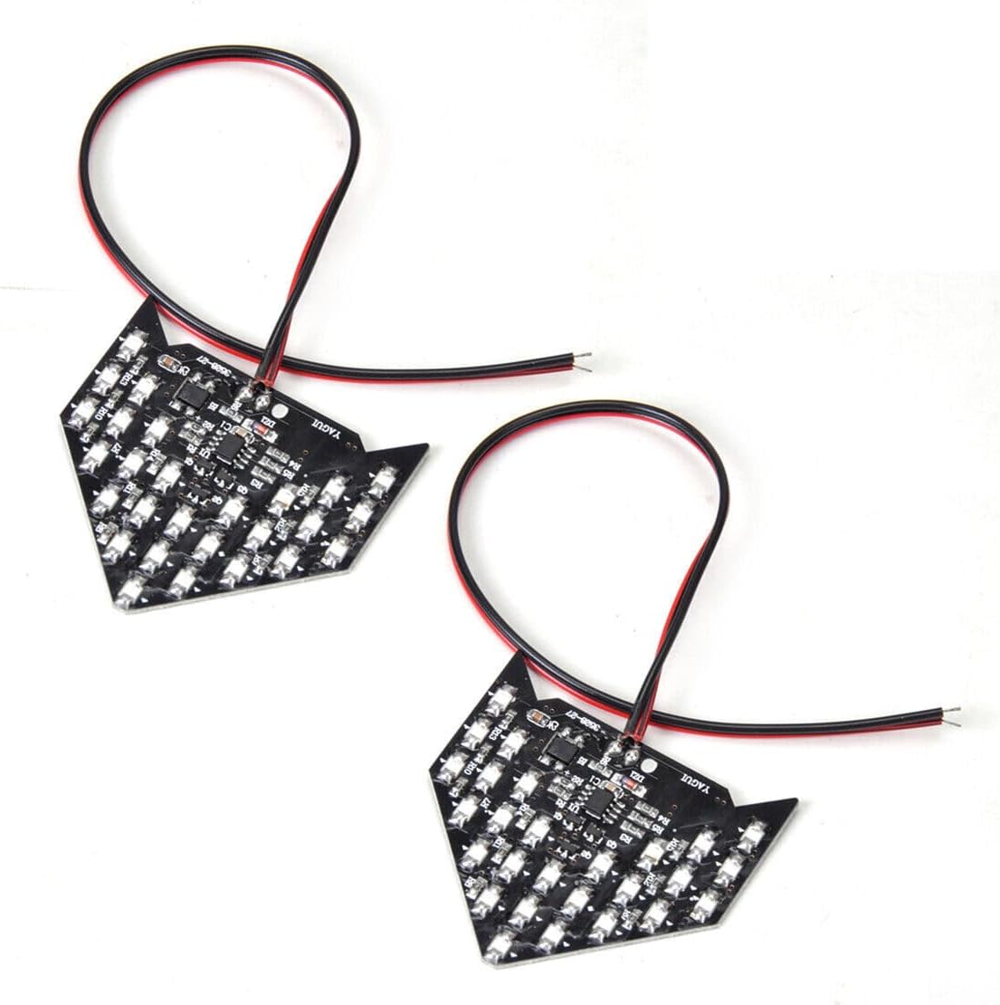 ya 4 8.14 2 x 27 SMD LED Rear View Side Mirror Sequential Arrow Panel Turn Signal Light Strip 
