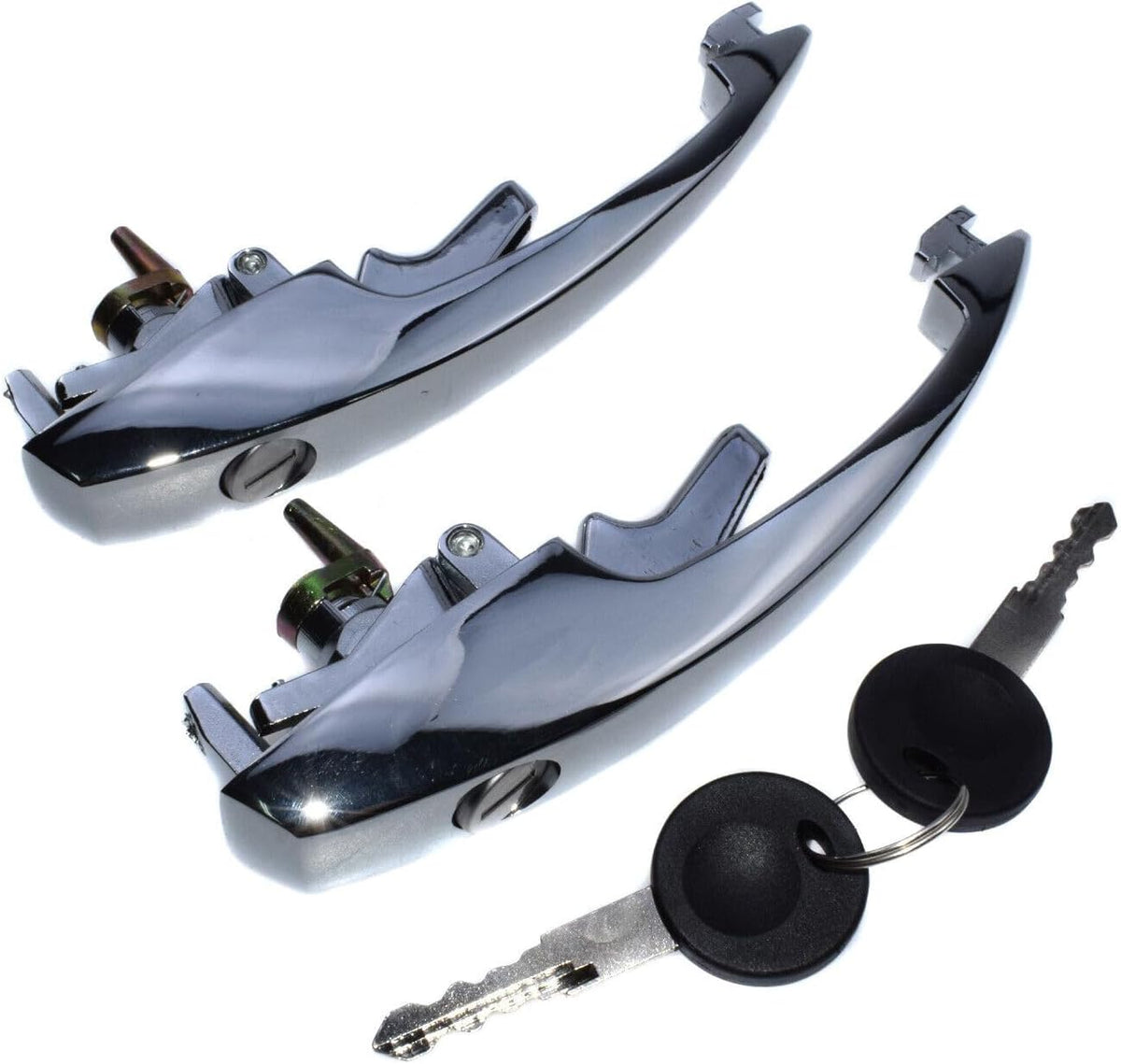 ya 4 8.8.2 2-Pack Door Handle Front External with Key Fits for VW Type 1 Bug 68-79 113837205M