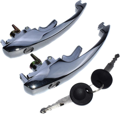 ya 4 8.8.2 2-Pack Door Handle Front External with Key Fits for VW Type 1 Bug 68-79 113837205M
