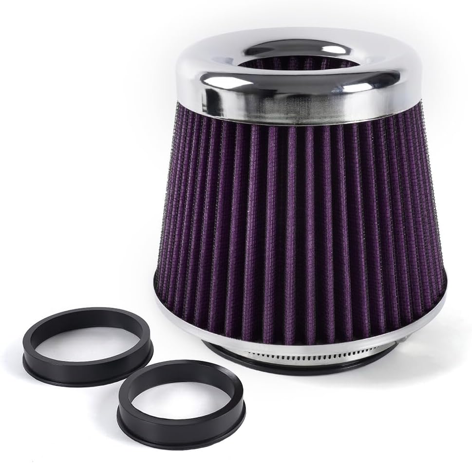 ya 13 9.15 baidi Purple High Flow Per for MAN ce Cold Air Intake Air Filter 3/3.5/4 Inlet 5 Tall