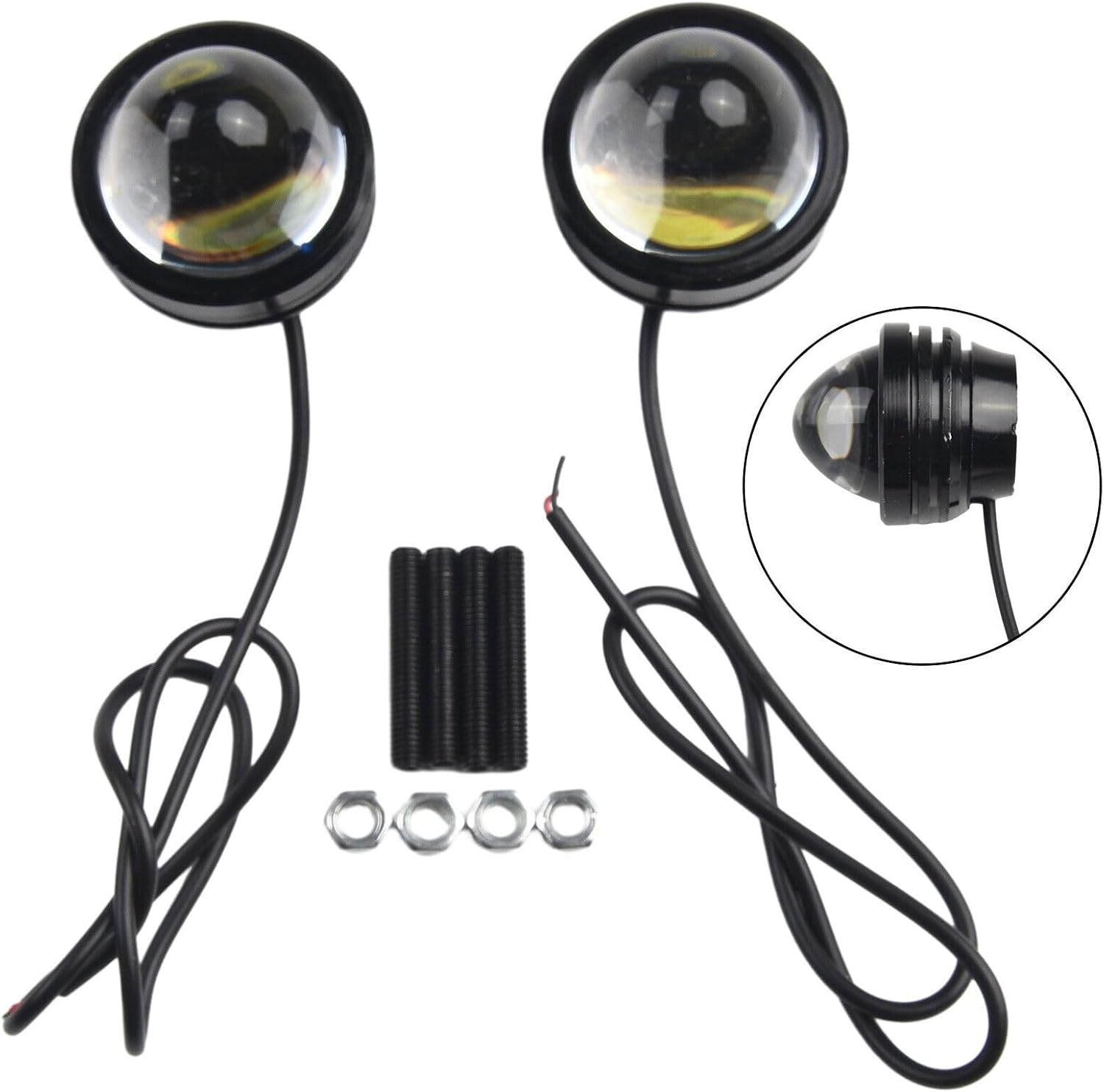 ya 4 8.8 Suitable for durable fog lamp daytime running lamp LED projector white 1 pair 12V-24V 2PCS
