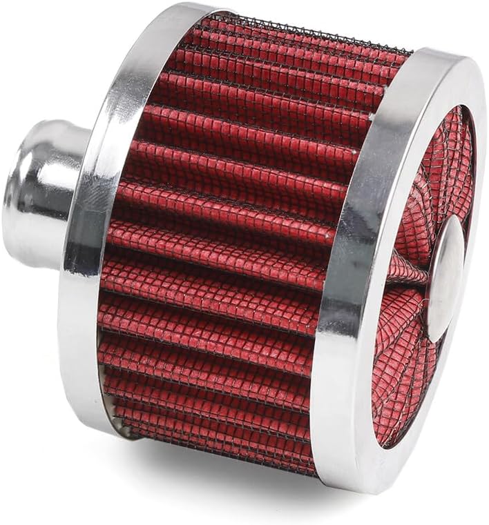 ya 13 9.15 baidi Red Extra Flow 1 to 1-1/4 Push In Valve Cover Baffle Breather Vent Filter Kit