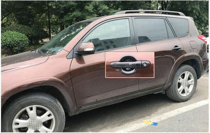 ya 2 8.15 for Toyota RAV4 2006-2012 Carbon Fiber Outside Door Handle F for Ram e Trim 10X