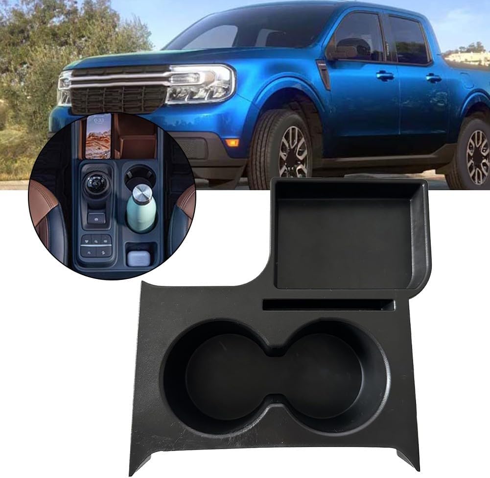 ya 5 8.10 for for Ford Maverick 2021-2023 Center Console Cup Holder Rear Partition Storage Box