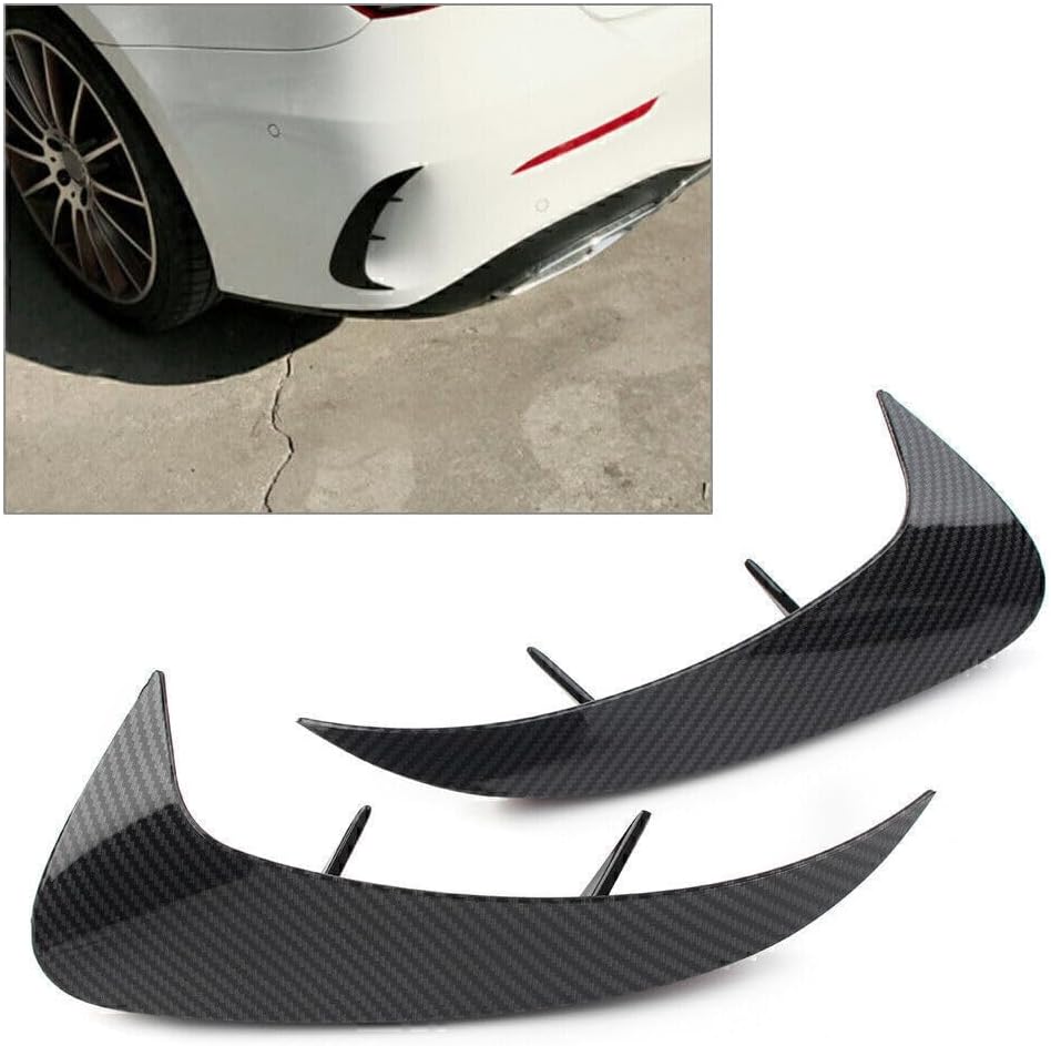 ya 4 8.24 baidi Carbon Look Rear Bumper Fins Canards Splitters Fit for Benz A Class W177 A220 19 UP
