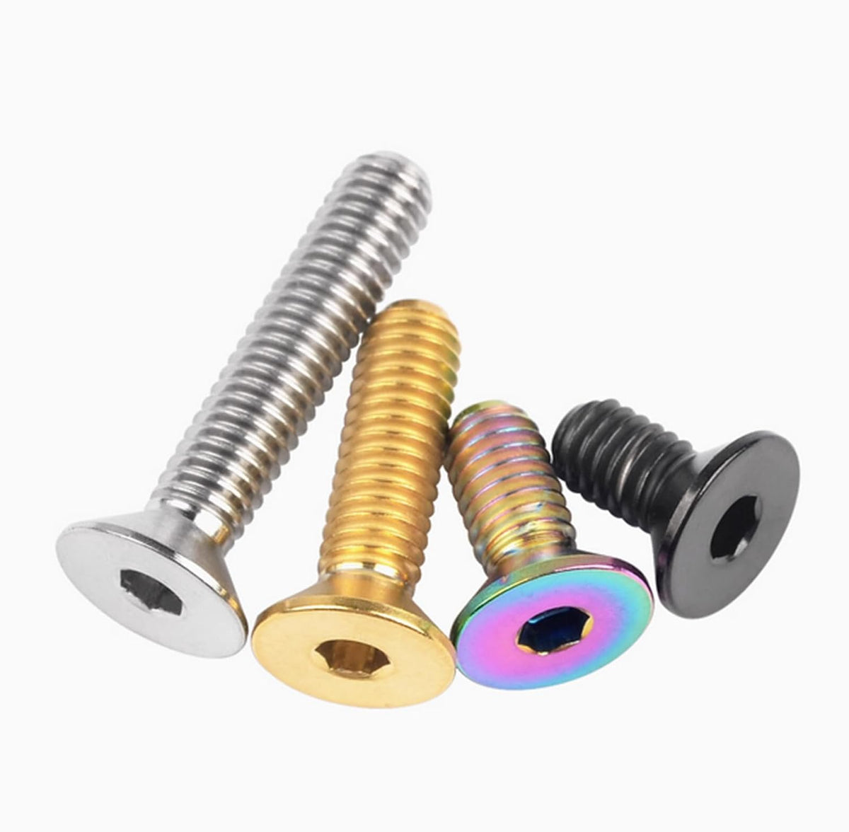 ya 16 10.20 baidi Titanium Bolt M4 M5 M6 Flat Head/Countersunk Socket Cap Screw Bicycle Motorcycle-1