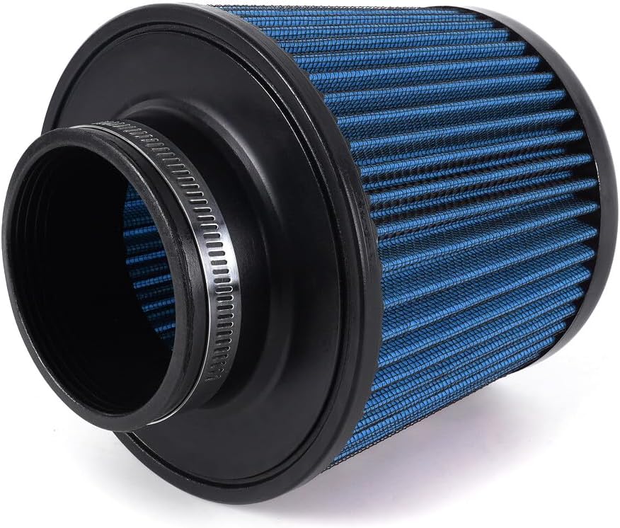 ya 13 9.15 baidi BLUE 3 76mm High Flow Inlet Cold Air Intake Cone Replacement Dry Air Filter NEW