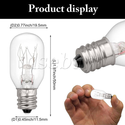 ya 26 10.21 baidi 4 x Dryer Light Bulb Replacements Accessories WE05X20431 120V E12 10W