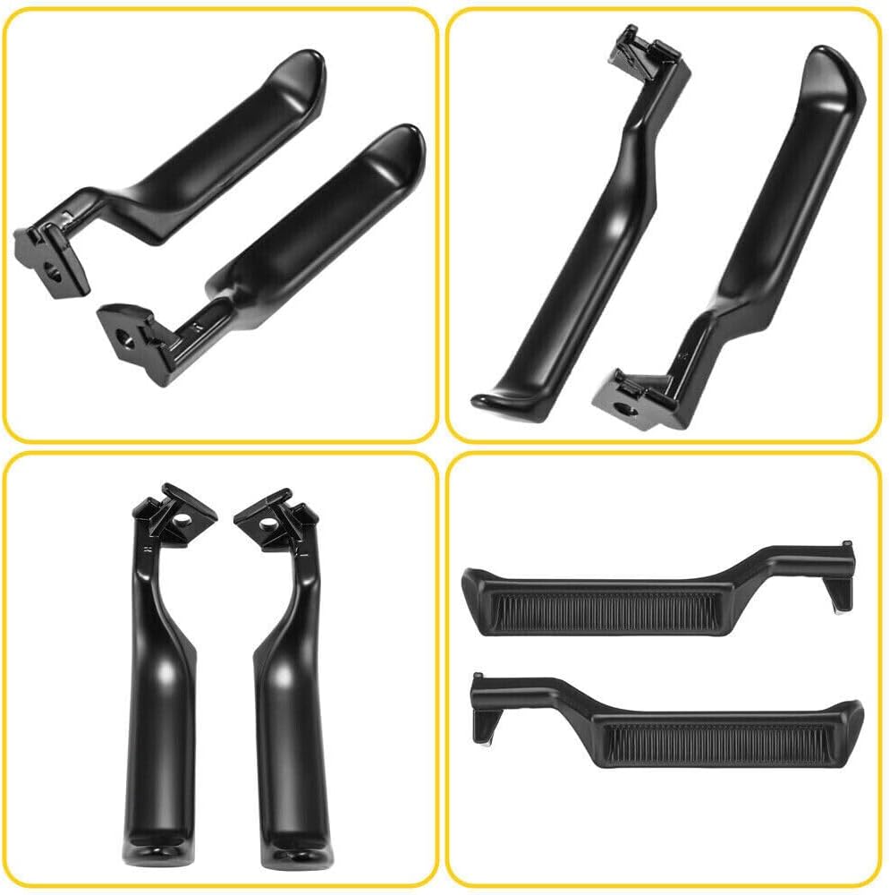 ya 10 9.16 baidi Black Metal Inside Door Handles Pair LH RH for 87-96 for Ford F150 F250 F350 Truck