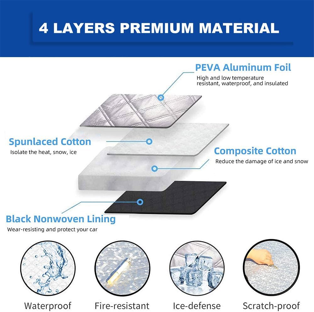 ya 5 8.24 baidi Suitable for Ford for Mustang car windshield snow cover frost anti-ultraviolet protection cover sunshade