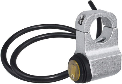 ya 4 8.14 12V 22mm Motorcycle Switch Push Button 10A with Yellow Indicator Light