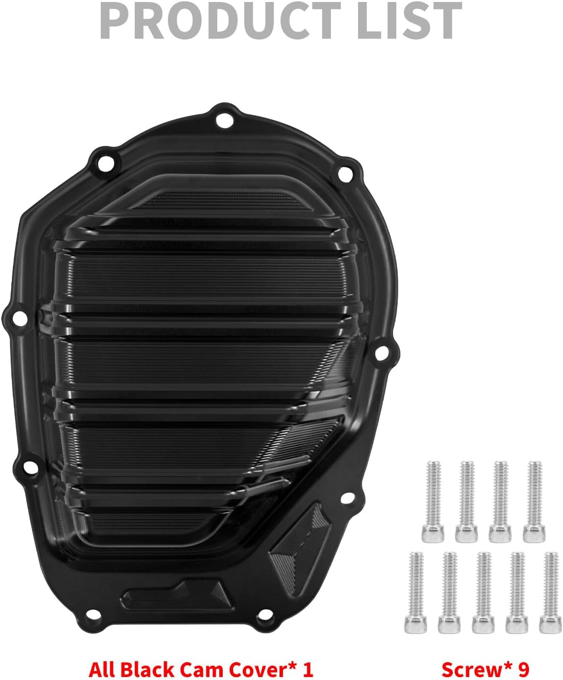 ya 2 8.15 Black Side Cam Engine Cover Fit for Harley Touring Road Electra Glide 2017-2023