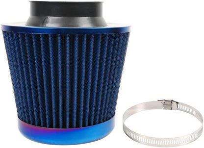 ya 13 9.15 baidi NEW 3 76mm Inlet High Flow Air Filter Cold Air Intake Dry Cone Replacement