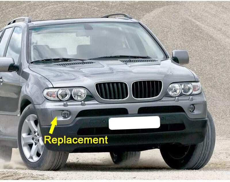 ya 4 8.14 Right side front bumper fog light bezel cover fits for BMW X5 E53 2004-2006