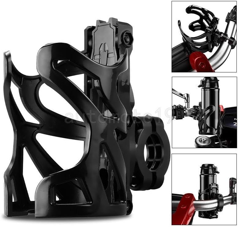 ya 4 8.14 Motorcycle Cup Holder Handlebar Mount Beverage Drink Water Bottle for Dirt Bike