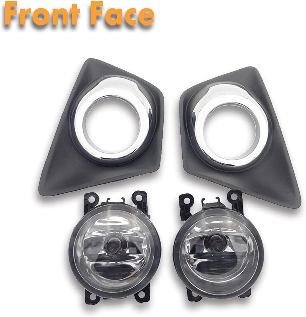 ya 7 8.24 baidi 1Set Front Bumper Fog Lights Lamps W/Cover+Bulbs Fit for Ford Ecosport 2013-2014