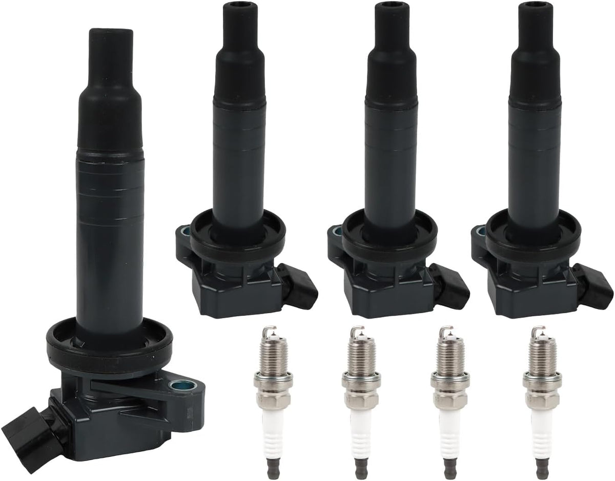 ya 9 10.24 4x Ignition Coils + 4x Iridium Spark Plugs for COROLLA for Toyota Matrix Celica00-08