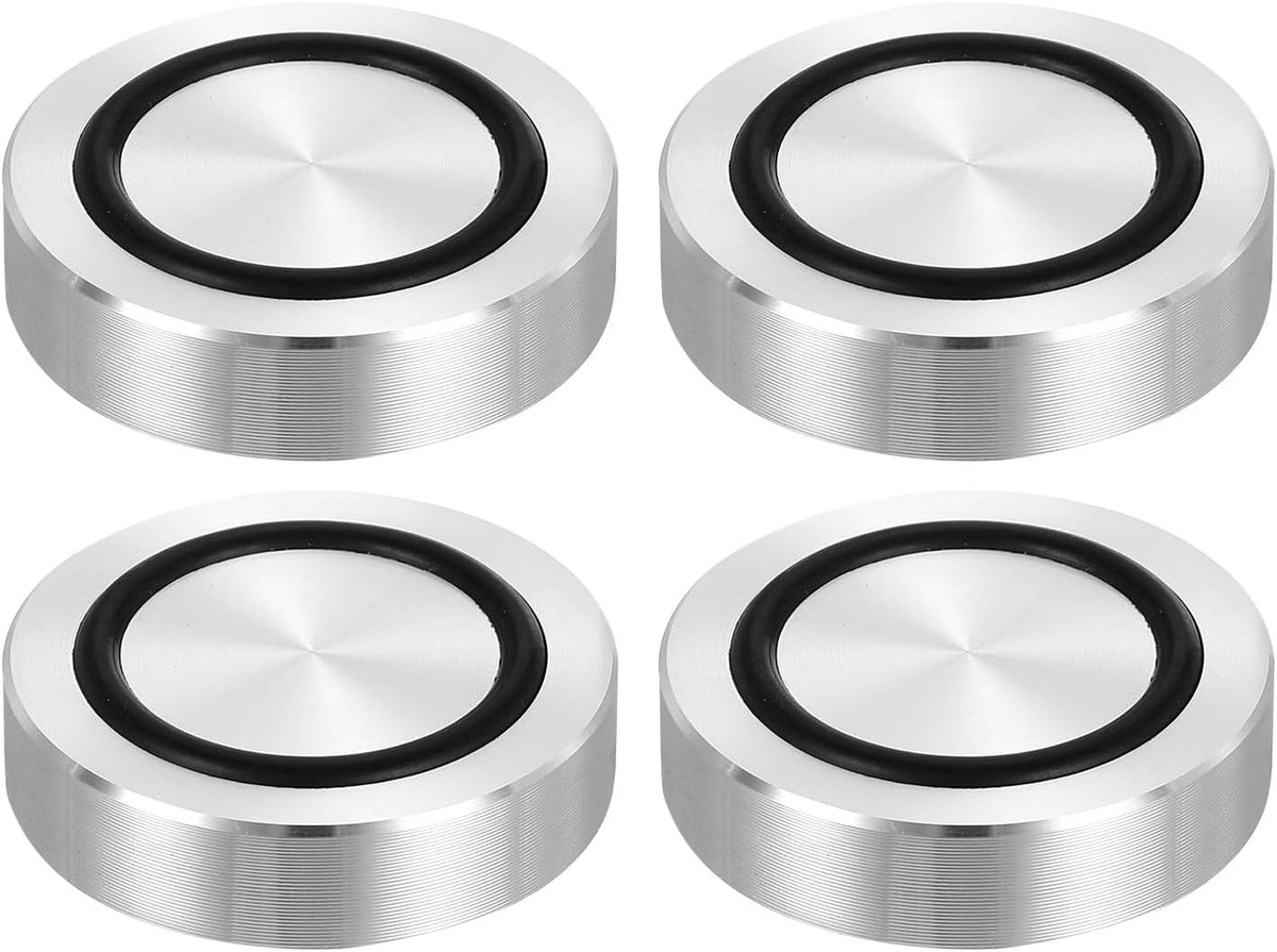 ya 26 10.21 baidi M8 40mm / 1.6 Dia 10mm Aluminum Disc Glass Top Adapter with Rubber Ring 4pcs-2