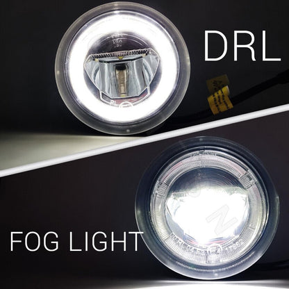 ya 7 8.24 baidi Clear Halo Ring White LED Fog Light DRL Kit for Chevrolet Camaro 2010-2013