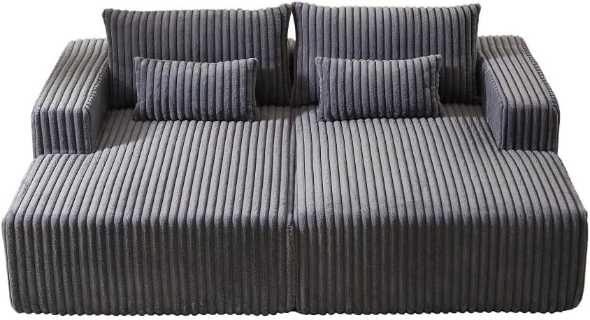 ya 28 10.13 baidi Cloud Plush Reclining Sleeper Sofa 87 Oversized Sectional Chaise