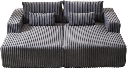 ya 28 10.13 baidi Cloud Plush Reclining Sleeper Sofa 87 Oversized Sectional Chaise