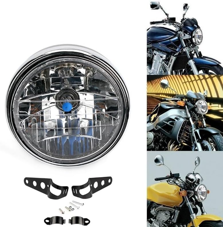 ya 4 8.14 7'' inch Motorcycle Headlight Motorbike Front Light Headlamp for Honda CB Hornet