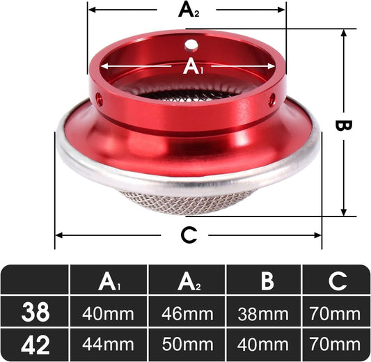ya 4 8.8.2 Carburetor 44mm Velocity Stack Air Filter w/Screen for Honda for Yamaha for Kawasaki