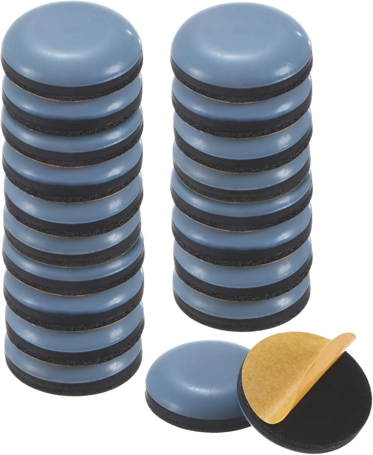 ya 26 10.21 baidi 20-Pack Furniture Sliders, 3/4 Diameter PTFE Self-Adhesive Glides [Grey]