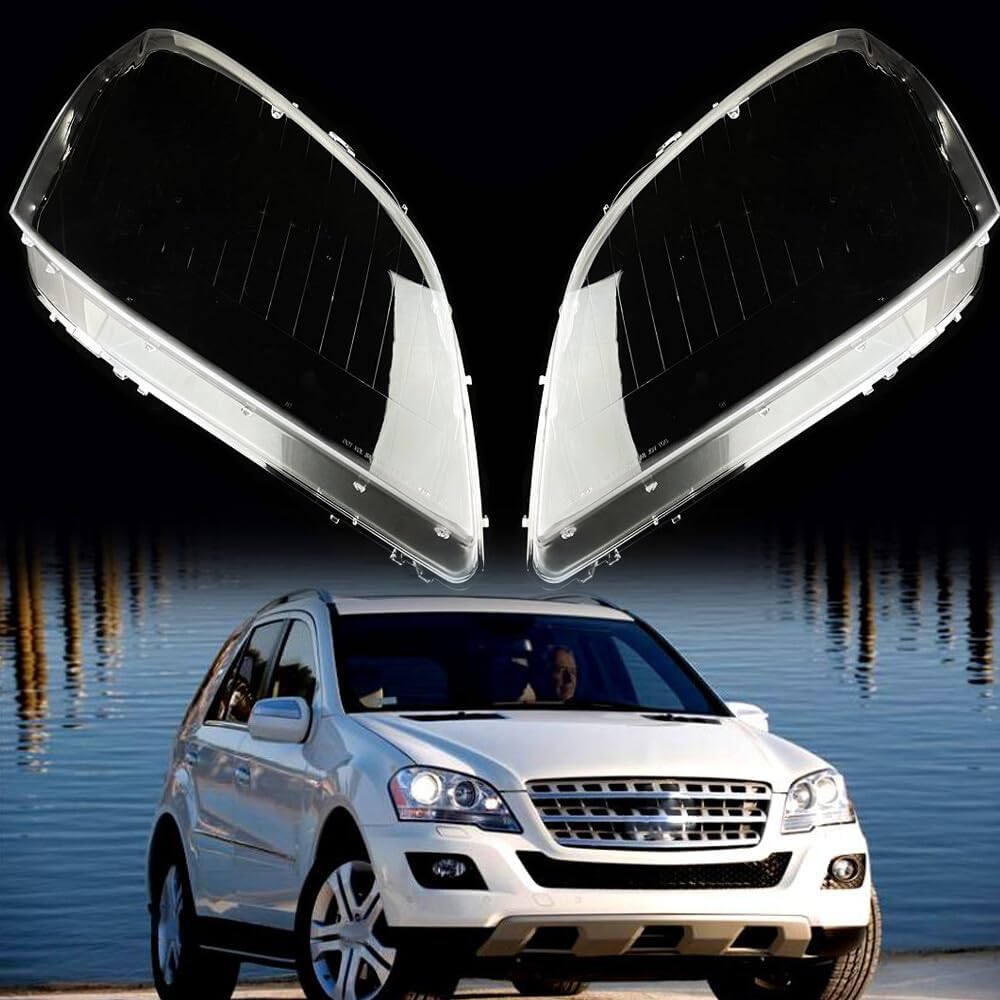 ya 7 8.24 baidi Headlight Clear Lens Cover Shell Replace Lenses for 2006-2008 for Mercedes-Benz W164