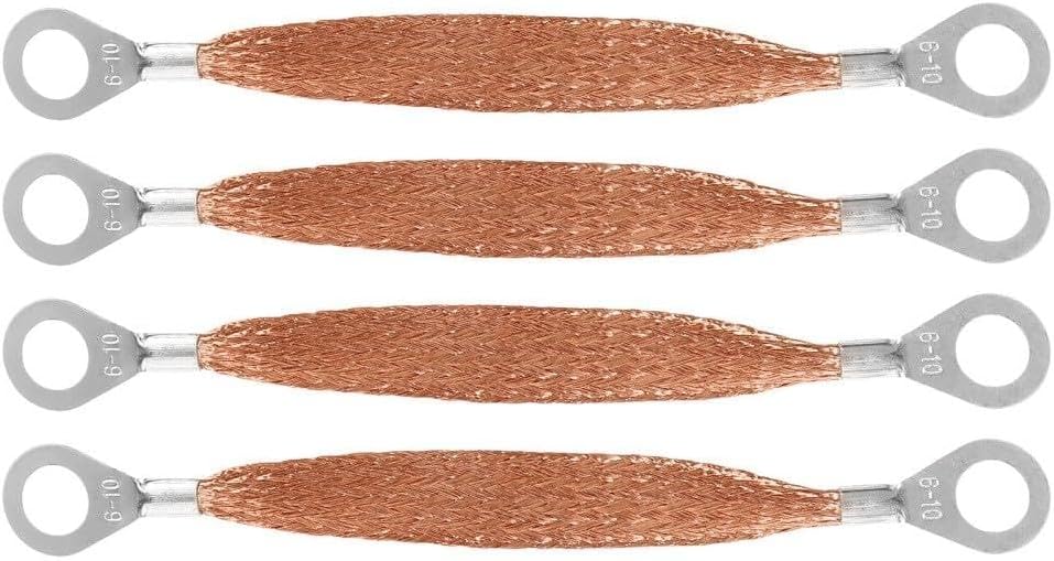 ya 5 8.10 4 Pcs Copper Grounding Belt Cable Car Strap Travel Anti-static Strips
