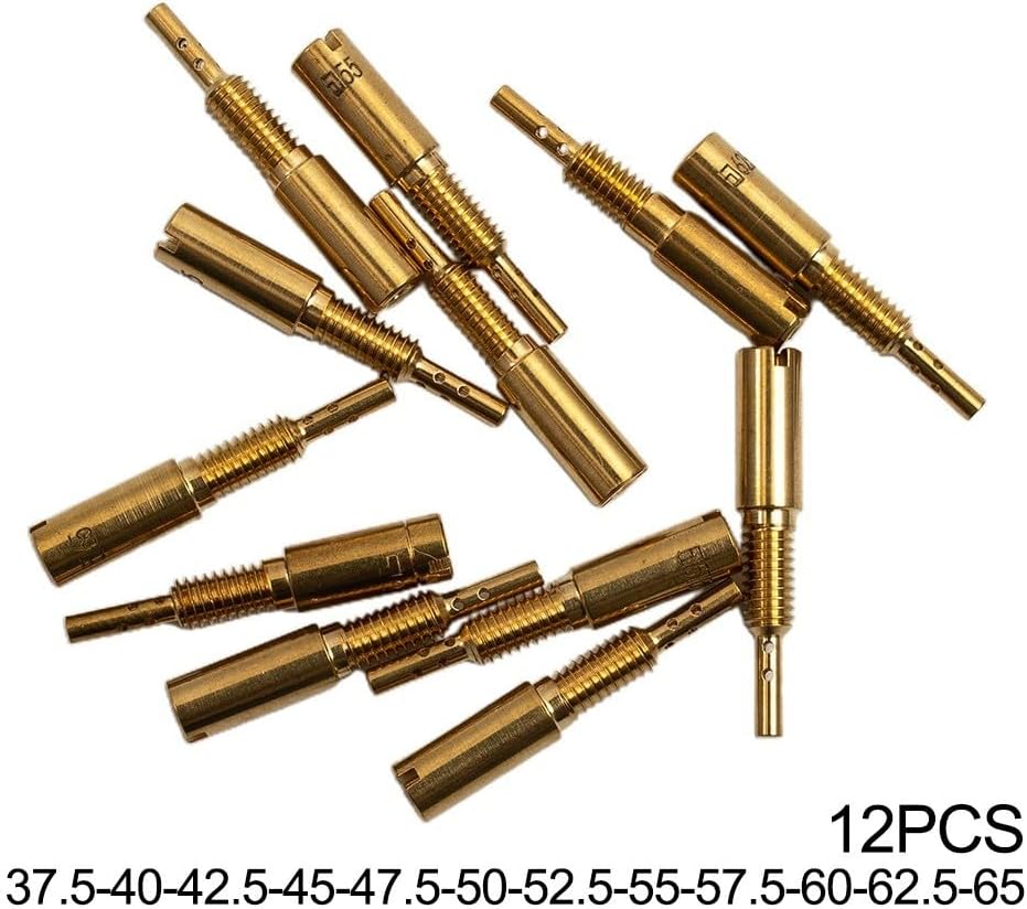 ya 2 8.15 12pcs Sub-Injectors Jets Slow Jets 37.5-65 For Mikuni Carb VM28 486 28mm