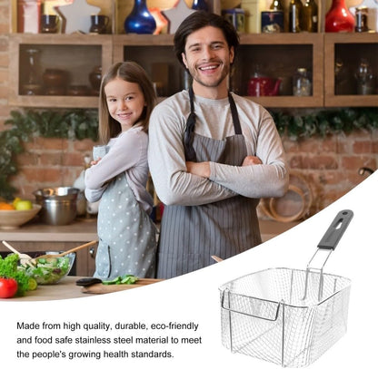 ya 14 9.20 baidi 2 Count Stainless Steel Frying S n Deep Basket with Handle Fryer Strainer-1